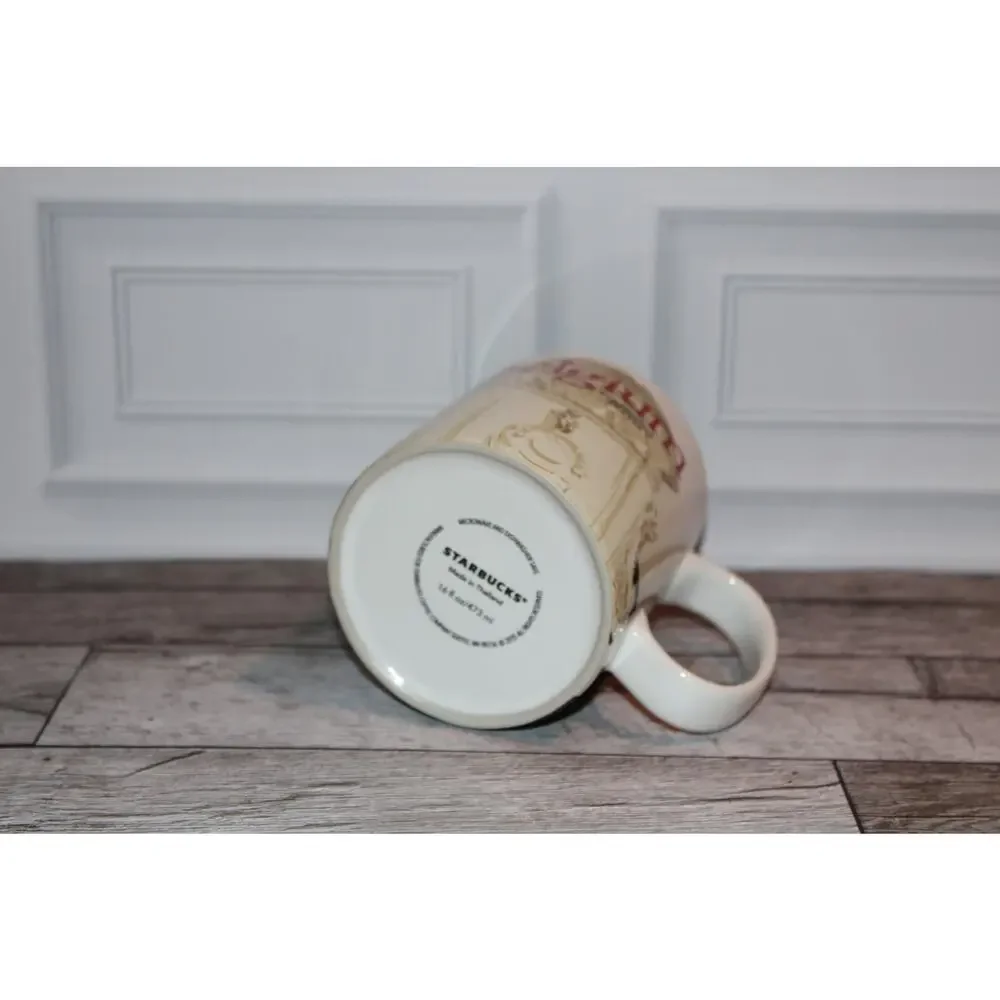 Starbucks Belgium Bruxelles Belgique Coffee Mug 16 oz Collector City Cup